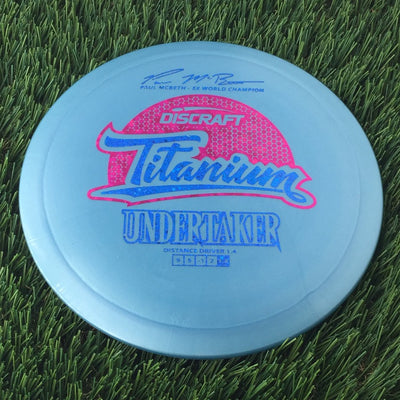 Discraft Titanium Undertaker with Paul McBeth - 5x World Champion Signature Stamp