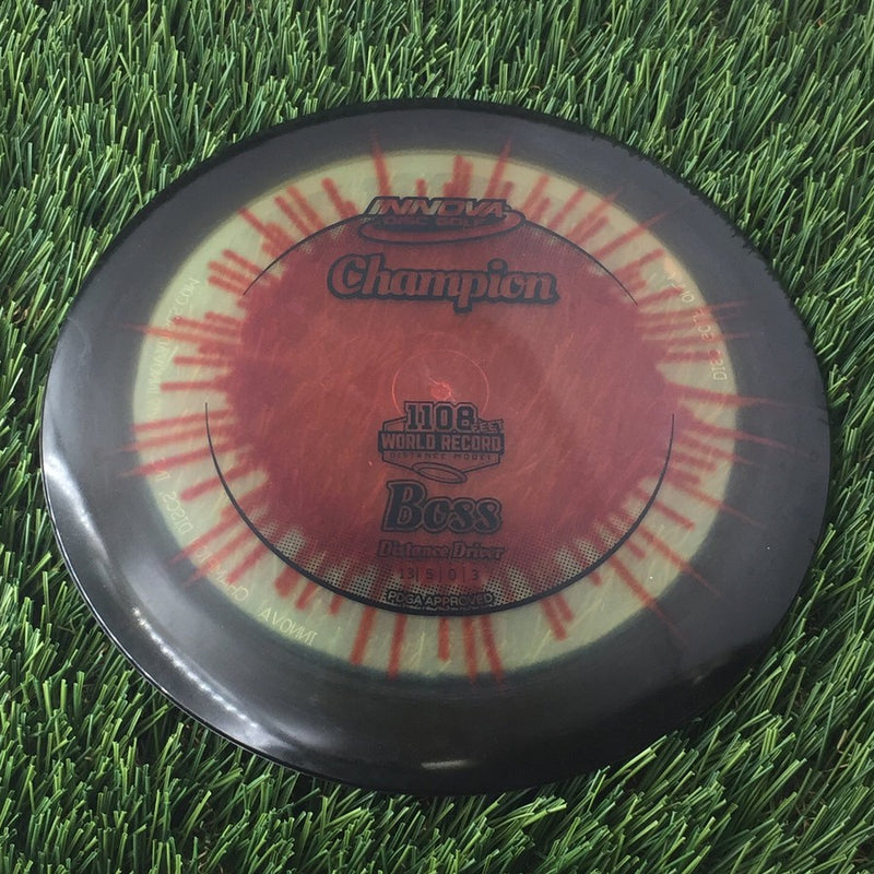 Innova Champion I-Dye Boss with 1108 Feet World Record Distance Model Stamp - 175g - Translucent Dyed