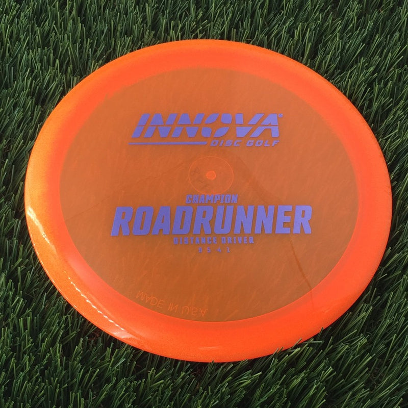 Innova Champion Roadrunner with Burst Logo Stock Stamp - 148g - Translucent Orange