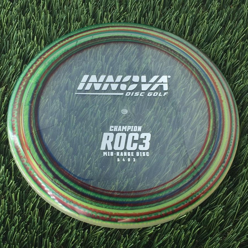 Innova Champion I-Dye Roc3 with Burst Logo Stock Stamp - 180g - Translucent Dyed