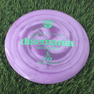 Discmania Swirly S-Line TD with Reinvent Your Game x Discmania Originals Special Edition Stamp - 173g Purple