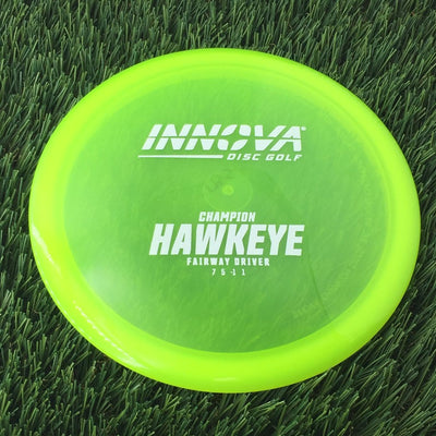 Innova Champion Hawkeye with Burst Logo Stock Stamp - 175g - Translucent Light Green