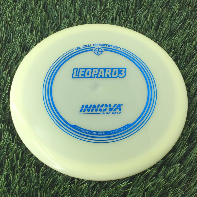 Innova Champion Glow Leopard3 with Burst Logo Stock Stamp - 171g - Translucent Glow