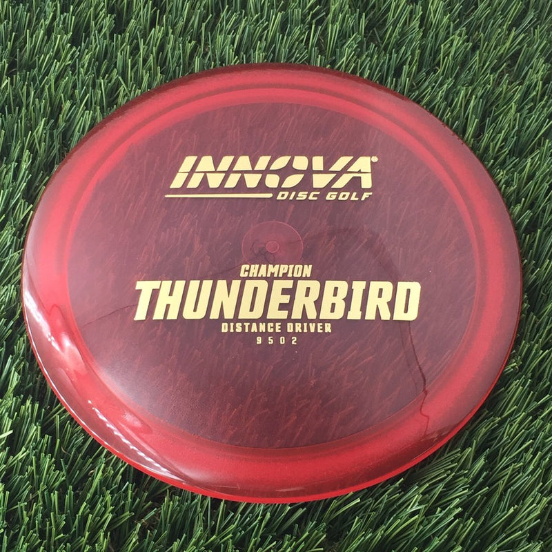 Innova Champion Thunderbird with Burst Logo Stock Stamp - 170g - Translucent Red