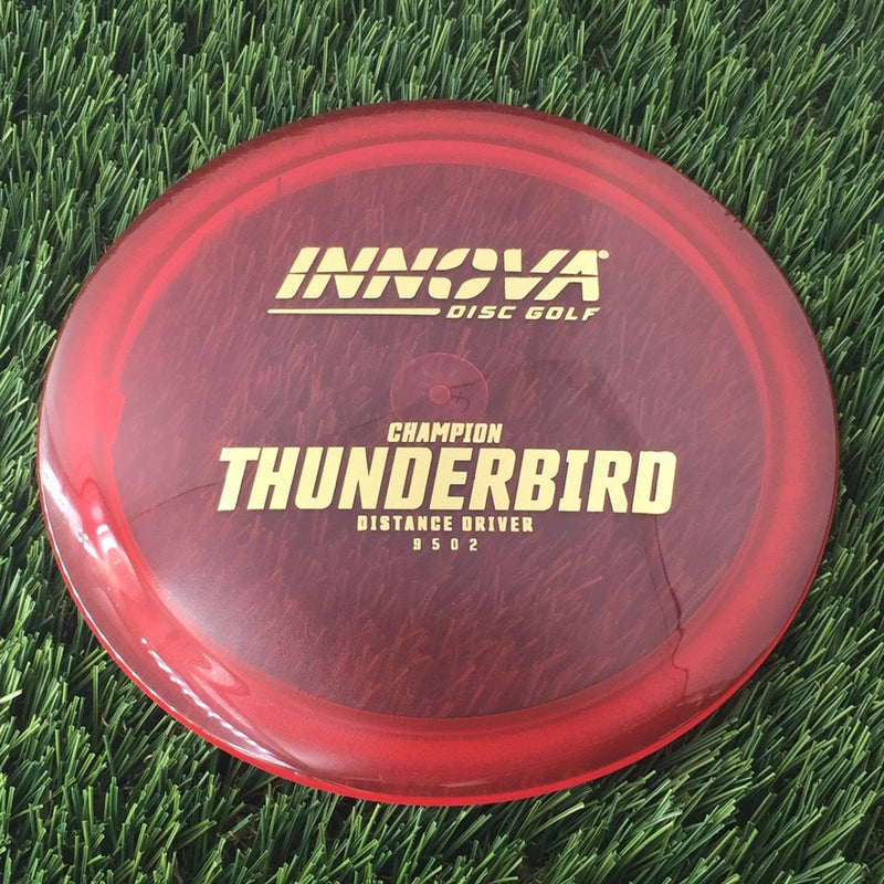 Innova Champion Thunderbird with Burst Logo Stock Stamp - 171g - Translucent Red