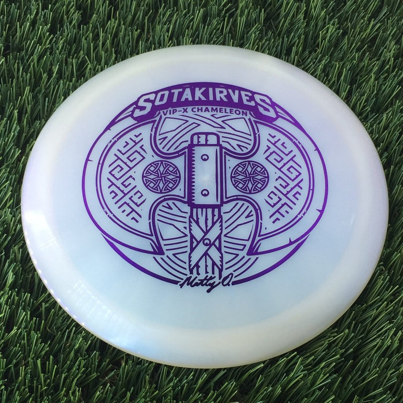 Westside VIP-X Chameleon Glimmer Hatchet with Matt Orum Matty O Sotakirves 2024 Team Series Stamp - 176g White