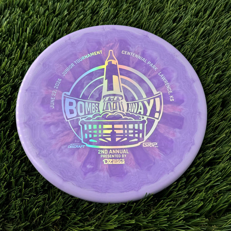 Discraft ESP Swirl Zone with Bombs Away Junior Tournament 2024 | Lawrence, KS | Presented by DZDiscs, Discraft, and GRIPeq w/ 2023 Discraft Tour Series Bottom Stamp Stamp