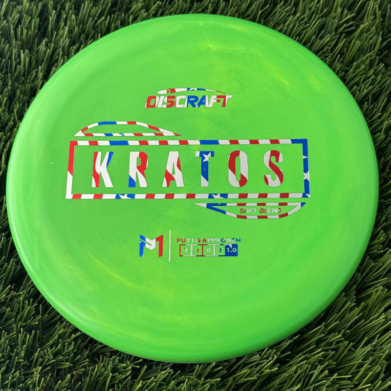 Discraft Putter Line Soft Kratos with PM Logo Stock Stamp Stamp - 175g Green