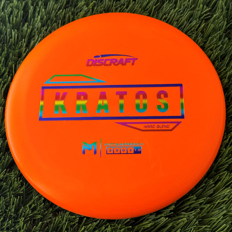 Discraft Putter Line Hard Kratos with PM Logo Stock Stamp Stamp - 172g Orange