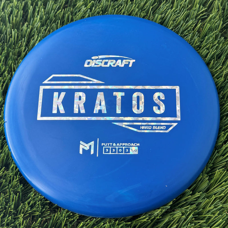 Discraft Putter Line Hard Kratos with PM Logo Stock Stamp Stamp - 172g Blue