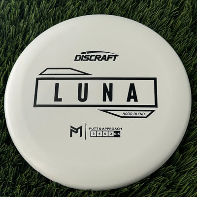 Discraft Putter Line Hard Luna with PM Logo Stock Stamp Stamp - 169g White