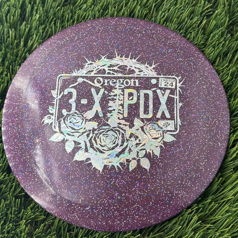 Discraft CryZtal Sparkle Drive with Paige Pierce - Oregon 3x PDX Winner - Roses and Thorns Stamp - 174g - Translucent Purple