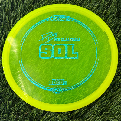 Discraft Elite Z Sol with PP 29190 5X Paige Pierce World Champion Stamp - 174g - Translucent Yellow