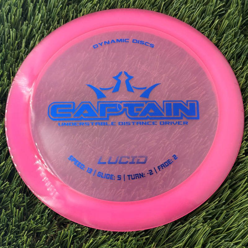 Dynamic Discs Lucid Captain - 175g - Translucent Pink