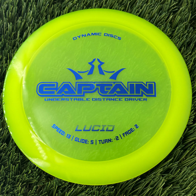 Dynamic Discs Lucid Captain - 173g - Translucent Yellow