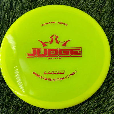 Dynamic Discs Lucid Judge - 176g - Translucent Yellow