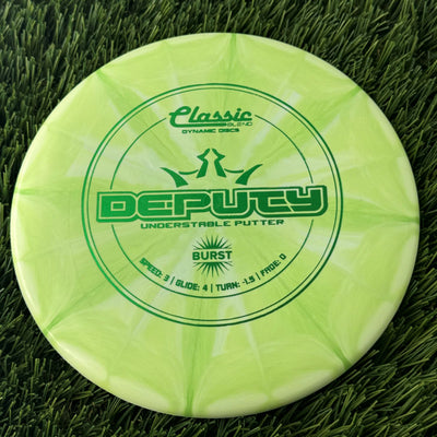 Dynamic Discs Classic Blend Burst Deputy - 174g Green