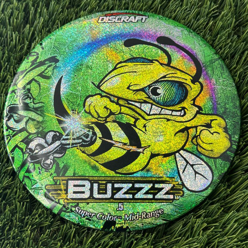 Discraft ESP Full Foil SuperColor Buzzz with Chains - Green Prism Stamp - 176g Varies