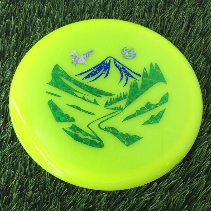 Kastaplast K1 Kaxe with National Disc Golf Day 2024 - Wilderness Paradise Stamp - 175g Yellow