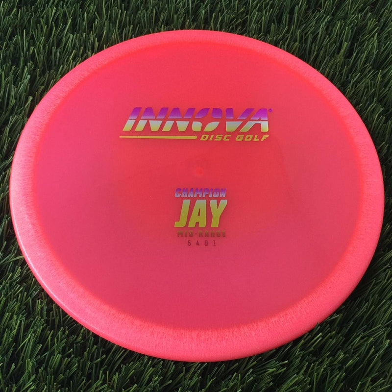 Innova Champion Jay with Burst Logo Stock Stamp - 146g - Translucent Bright Pink