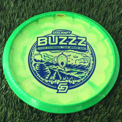 Discraft ESP Swirl Buzzz with Chris Dickerson Tour Series 2023 Stamp - 180g Green