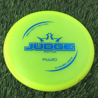 Dynamic Discs Fluid Judge - 174g - Translucent Yellow