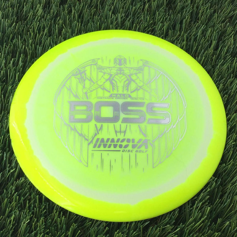 Innova Halo Star Boss with Burst Logo Stock Stamp - 175g Bright Yellow