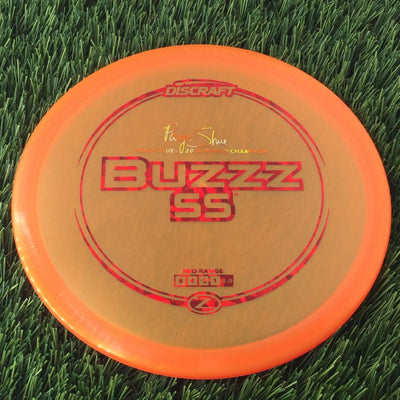 Discraft Elite Z BuzzzSS with Paige Shue - 2018 World Champion Stamp - 180g - Translucent Orange