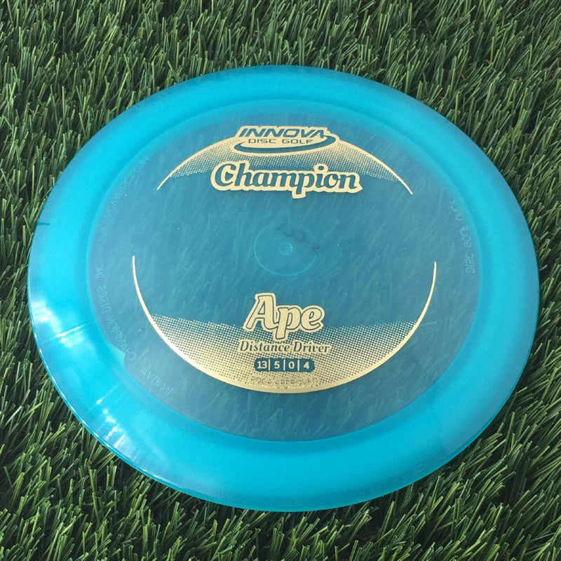 Innova Champion Ape with Circle Fade Stock Stamp - 175g - Translucent Aqua Blue