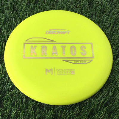 Discraft Putter Line Soft Kratos with PM Logo Stock Stamp Stamp - 169g Yellow