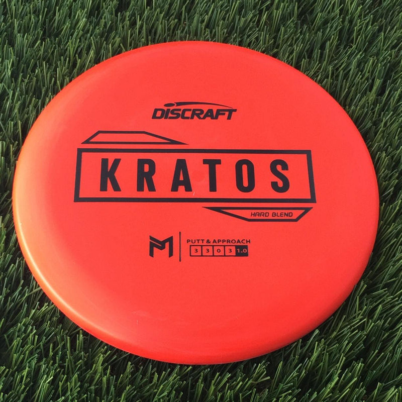 Discraft Putter Line Hard Kratos with PM Logo Stock Stamp Stamp - 174g Red