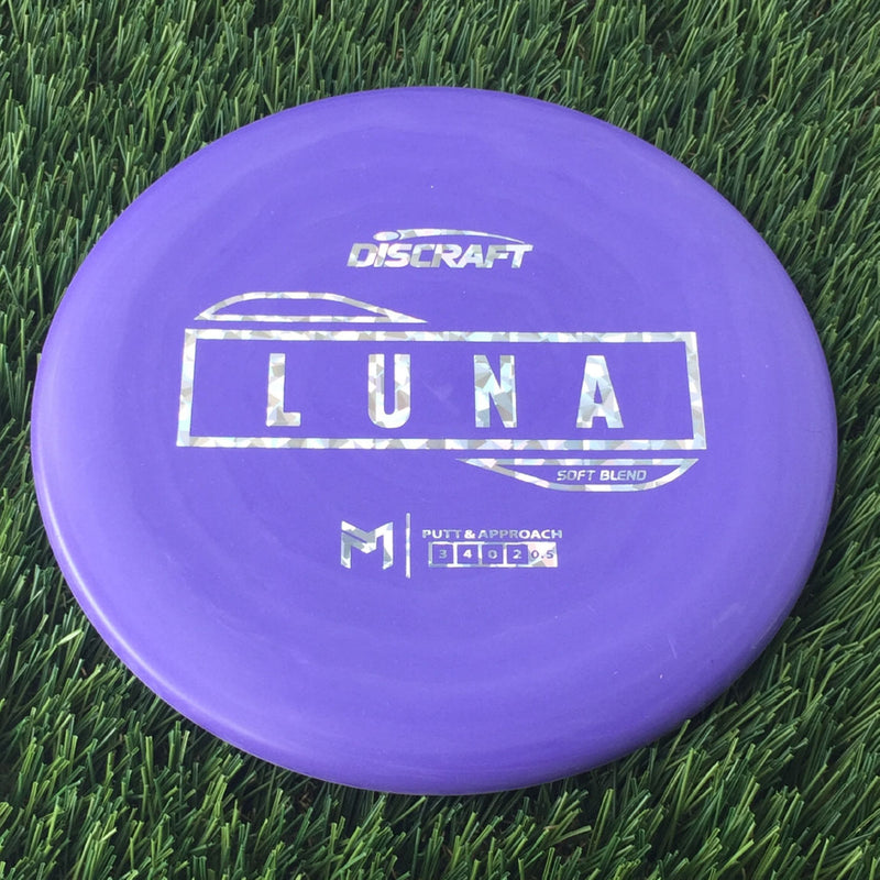 Discraft Putter Line Soft Luna with PM Logo Stock Stamp Stamp - 173g Purple