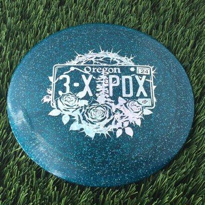 Discraft CryZtal Sparkle Drive with Paige Pierce - Oregon 3x PDX Winner - Roses and Thorns Stamp - 172g - Translucent Blue