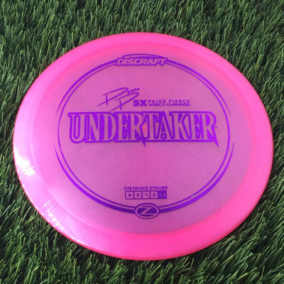 Discraft Elite Z Undertaker with PP 29190 5X Paige Pierce World Champion Stamp - 172g - Translucent Pink