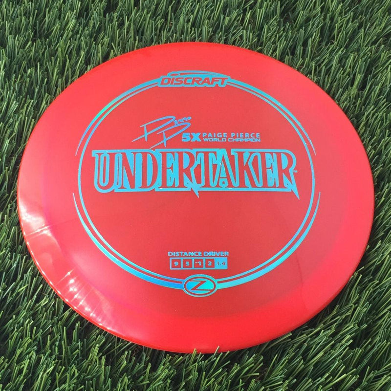 Discraft Elite Z Undertaker with PP 29190 5X Paige Pierce World Champion Stamp - 172g - Translucent Red