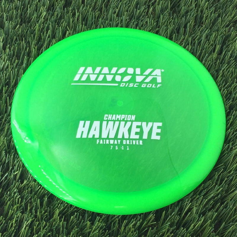 Innova Champion Hawkeye with Burst Logo Stock Stamp - 175g - Translucent Green