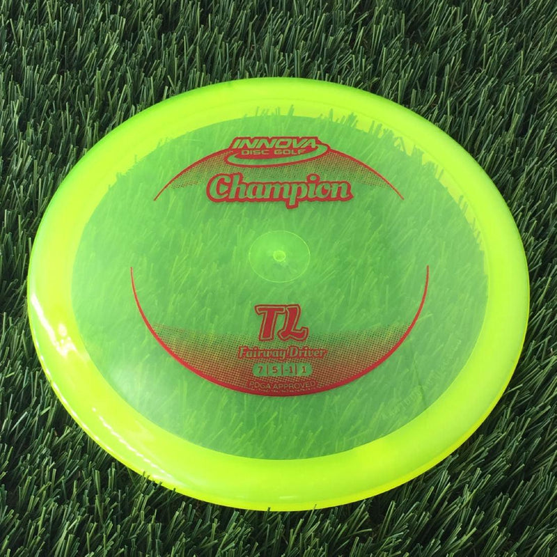 Innova Champion TL with Circle Fade Stock Stamp - 166g - Translucent Yellow