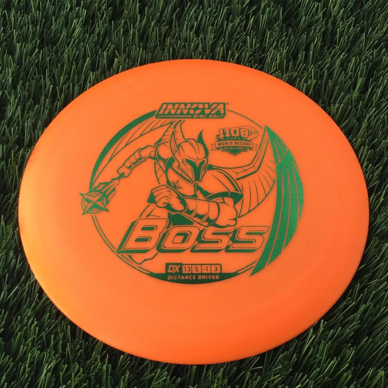 Innova DX Boss with 1108 Feet World Record Distance Model Stamp - 175g Orange