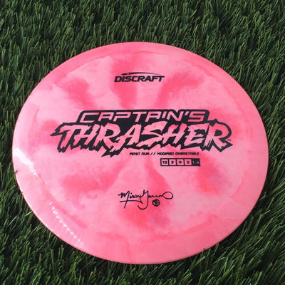 Discraft ESP Swirl Captain's Thrasher with First Run // Modified Overstable Missy Gannon Signature Stamp - 172g Pink