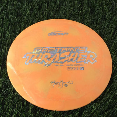 Discraft ESP Swirl Captain's Thrasher with First Run // Modified Overstable Missy Gannon Signature Stamp - 174g Light Orange