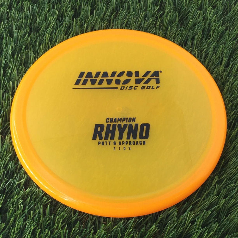 Innova Champion Rhyno with Burst Logo Stock Stamp - 156g - Translucent Orange