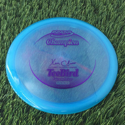 Innova Champion Teebird with Ken Climo - 12x World Champion New Stamp Stamp - 161g - Translucent Blue