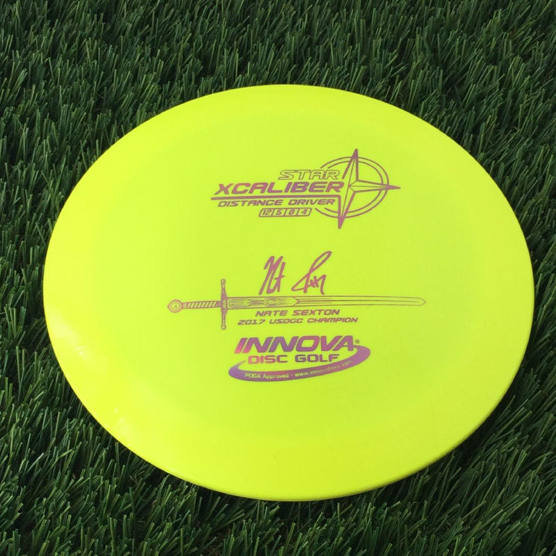 Innova Star Xcaliber with Nate Sexton 2017 USDGC Champion - Sexcaliber Stamp - 170g Yellow