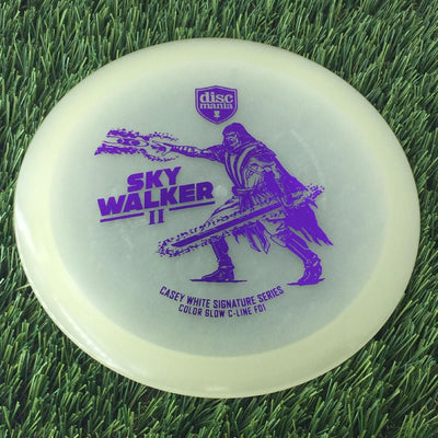 Discmania C-Line Color Glow Reinvented FD1 with Casey White Signature Series 2024 - Sky Walker II Stamp - 174g - Translucent Glow