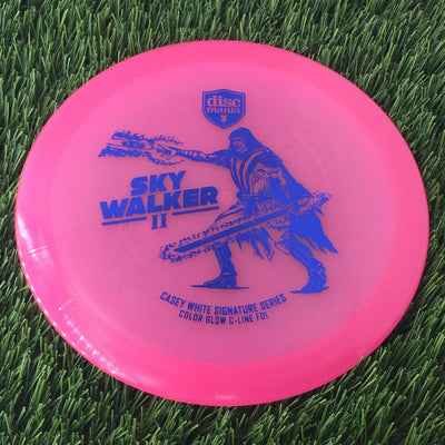 Discmania C-Line Color Glow Reinvented FD1 with Casey White Signature Series 2024 - Sky Walker II Stamp - 171g - Translucent Pink