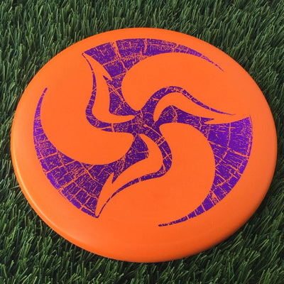 Discmania Italian D-Line Flex 2 P2 with Huk Lab Large Cracked TriFly Stamp - 174g Orange