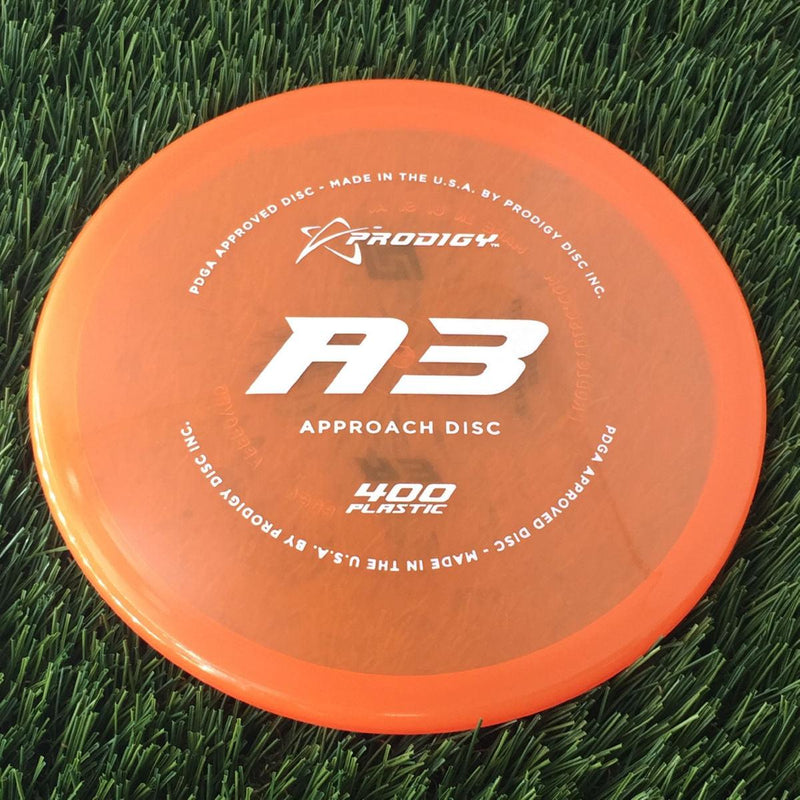 Prodigy 400 A3 with Kevin Jones DGPT Champion Bottom Stamp Stamp - 173g - Translucent Orange