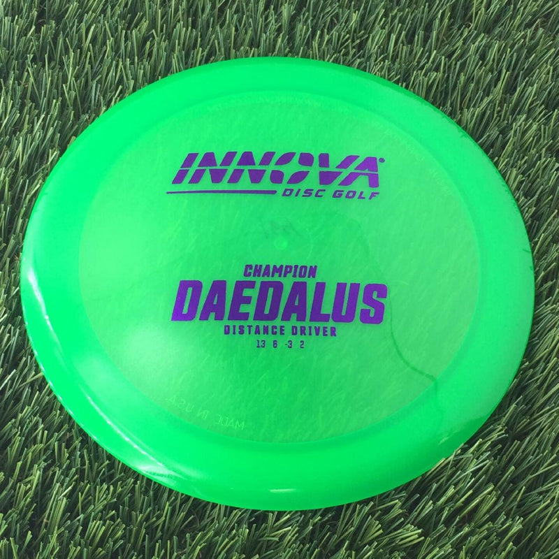 Innova Champion Daedalus with Burst Logo Stock Stamp - 164g - Translucent Green