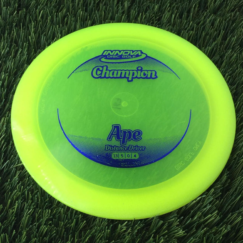 Innova Champion Ape with Circle Fade Stock Stamp - 167g - Translucent Yellow