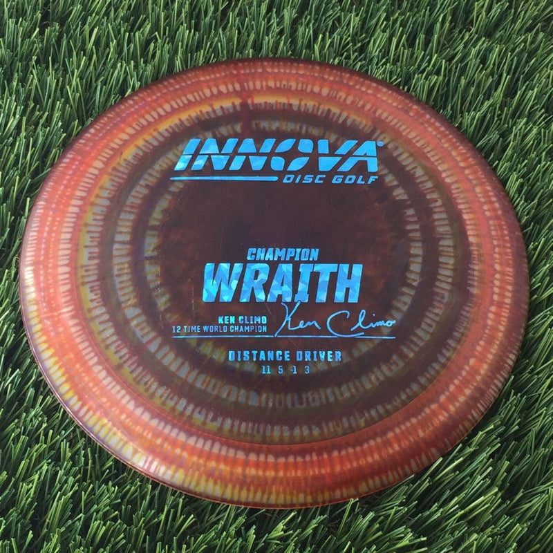 Innova Champion I-Dye Wraith with Ken Climo 12 Time World Champion Burst Logo Stamp - 171g - Translucent Dyed